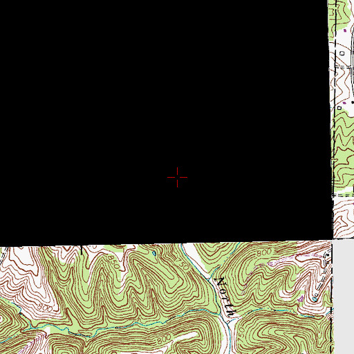Topographic Map of Goose Creek, KY