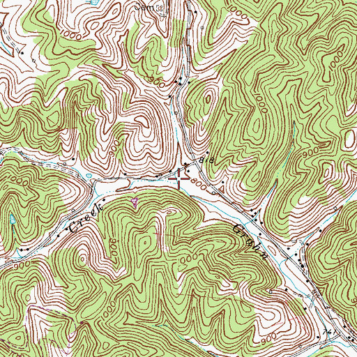 Topographic Map of Goose Creek, KY