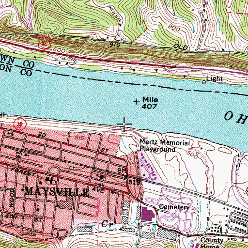 Topographic Map of Goose Creek, KY