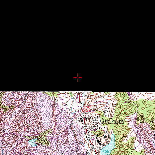 Topographic Map of Graham, KY