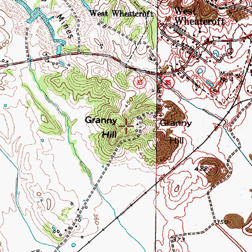 Topographic Map of Granny Hill, KY