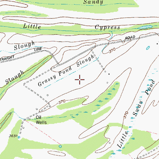 Topographic Map of Grassy Pond Slough, KY
