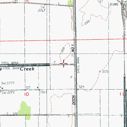 Topographic Map of Ganaway Creek, AR