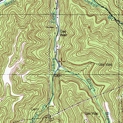Topographic Map of Grays Branch, KY