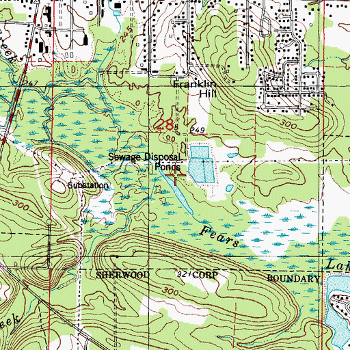 Topographic Map of Gap Creek, AR