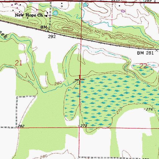 Topographic Map of Gap Creek, AR