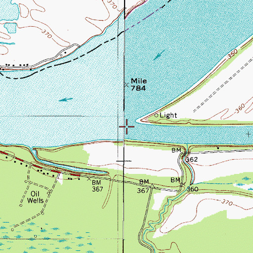 Topographic Map of Green River, KY