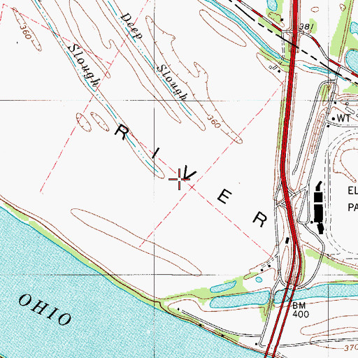 Topographic Map of Green River Island, KY