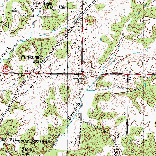 Topographic Map of Gregg School, KY