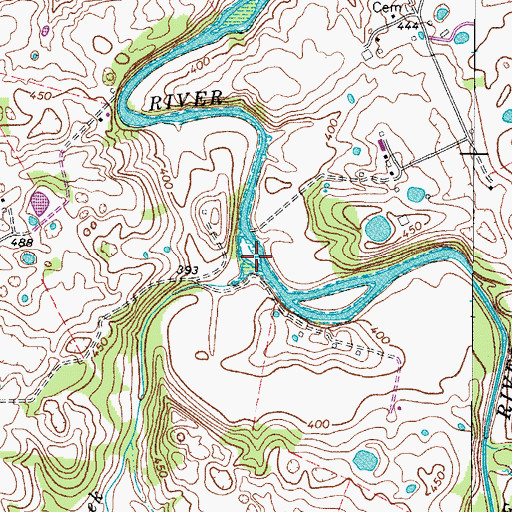 Topographic Map of Grigsby Creek, KY