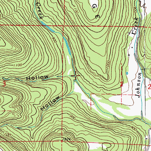 Topographic Map of Gardner Hollow, AR
