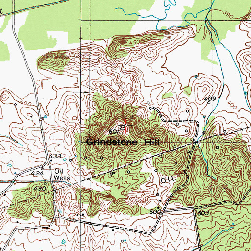Topographic Map of Grindstone Hill, KY