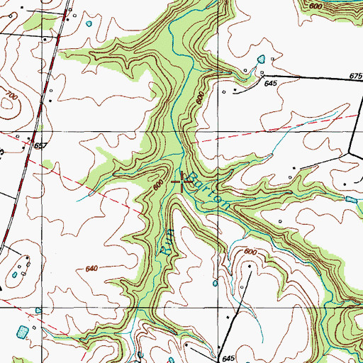 Topographic Map of Grindstone Run, KY