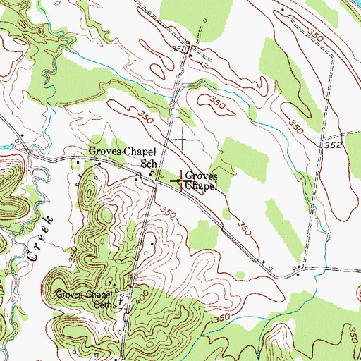 Topographic Map of Groves Chapel, KY