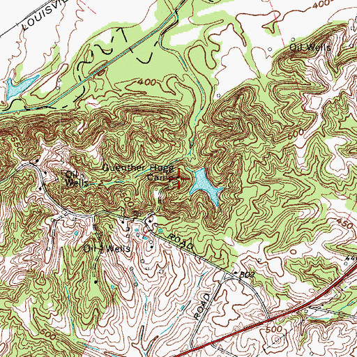 Topographic Map of Guenther-Hogg Camp (historical), KY