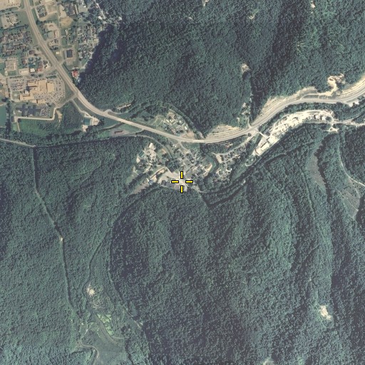 Aerial/Satellite Image of Hall High School, KY
