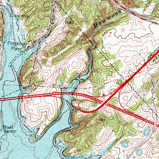 Topographic Map of Hammond Creek, KY
