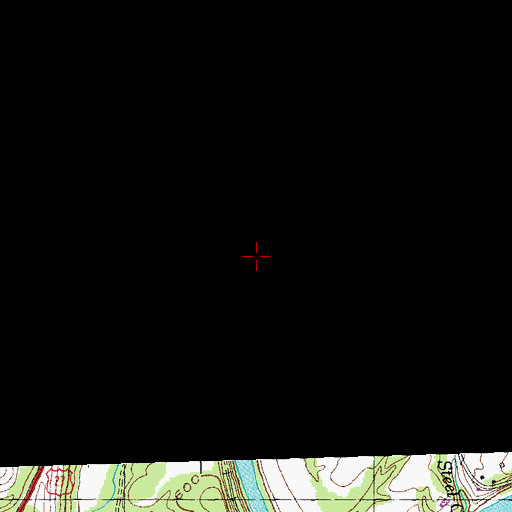 Topographic Map of Harris Creek, KY