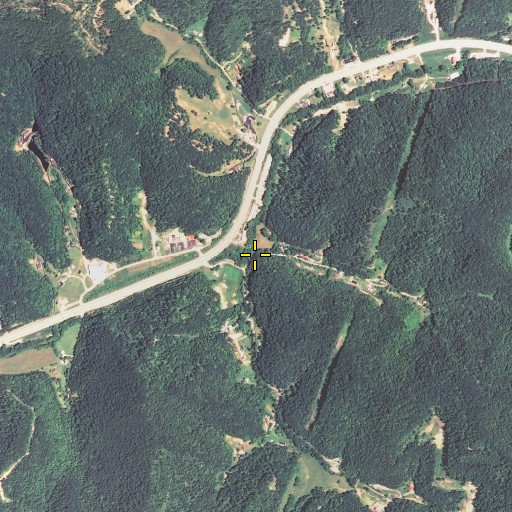 Aerial/Satellite Image of Hatfield Branch, KY