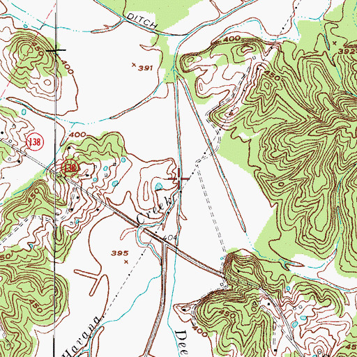 Topographic Map of Havana Creek, KY
