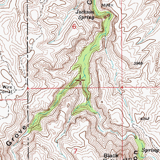 Topographic Map of Garden Spring Canyon, AZ