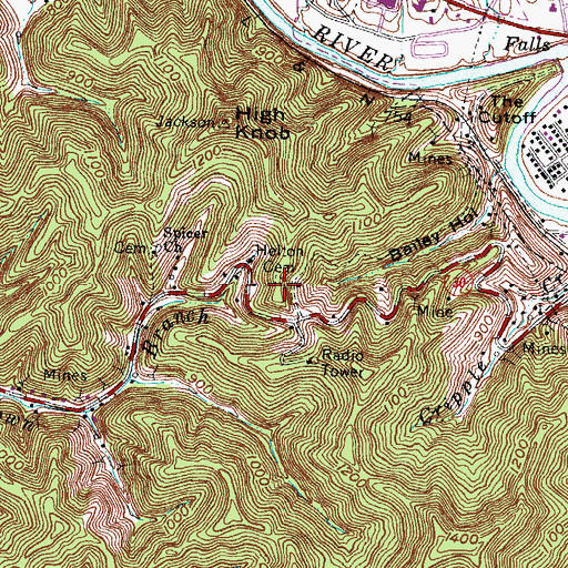 Topographic Map of Helton Cemetery, KY
