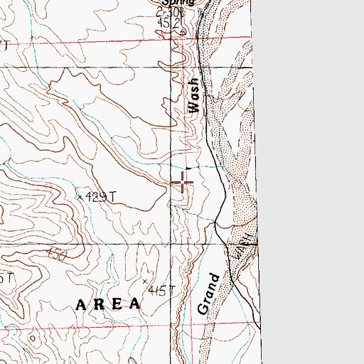 Topographic Map of Garden Wash, AZ