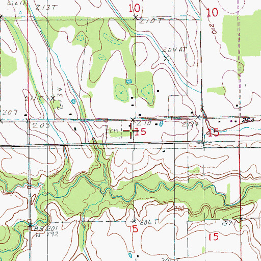 Topographic Map of Gill School, AR