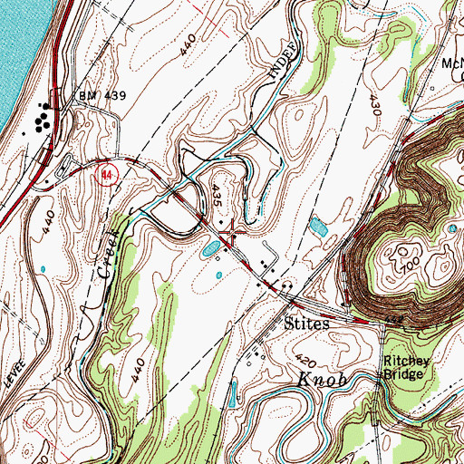 Topographic Map of Hill View Church, KY