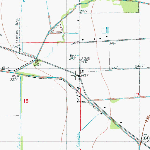 Topographic Map of Glad Acre Church, AR