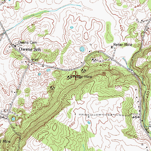 Topographic Map of Hodge Mine, KY