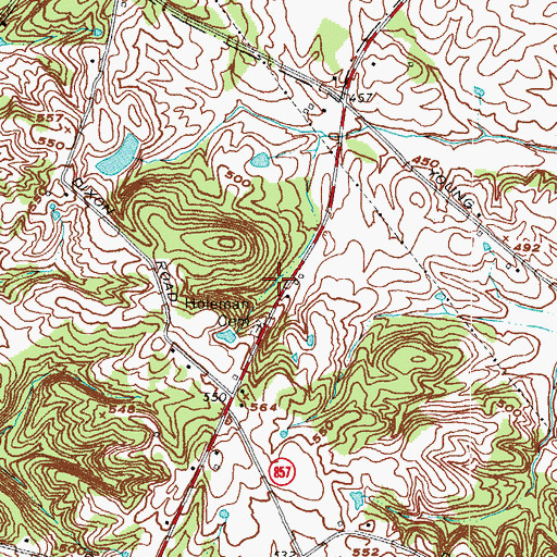 Topographic Map of Holeman Cemetery, KY