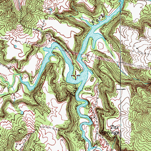 Topographic Map of Honey Locust Creek, KY