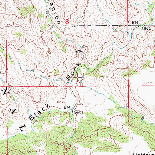 Topographic Map of Gardner Canyon, AZ