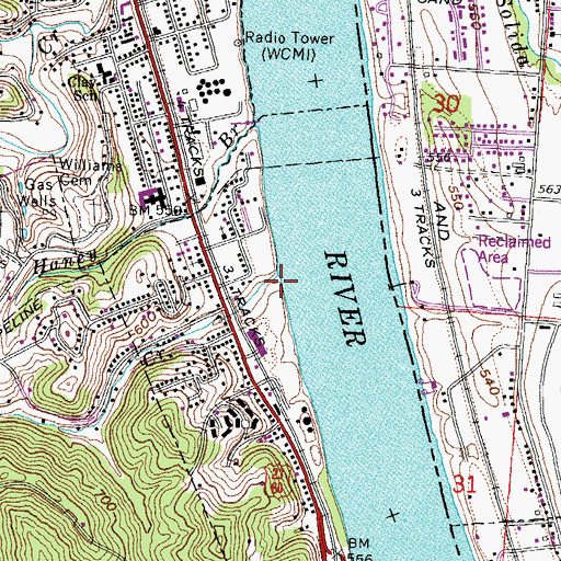 Topographic Map of Horse Creek, KY