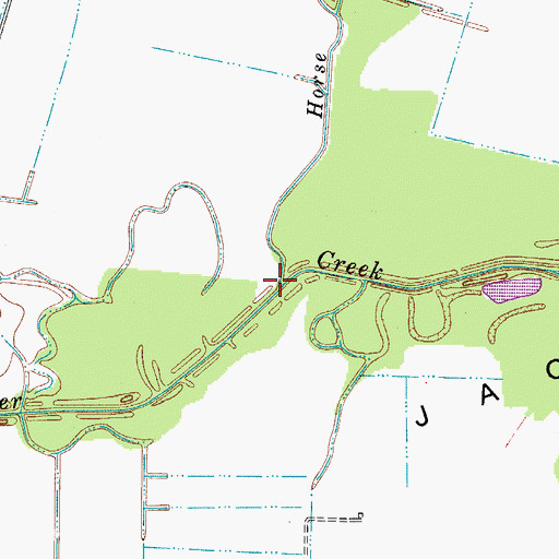 Topographic Map of Horse Fork, KY