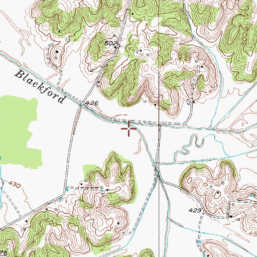 Topographic Map of Horse Fork, KY