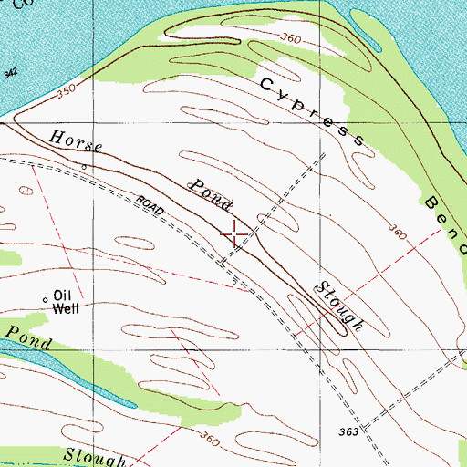 Topographic Map of Horse Pond Slough, KY