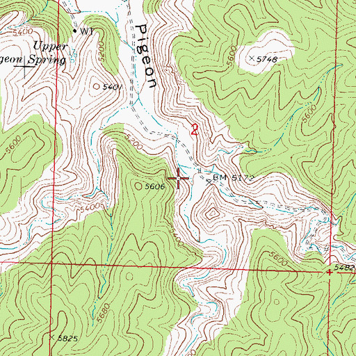 Topographic Map of Gardner Canyon, AZ