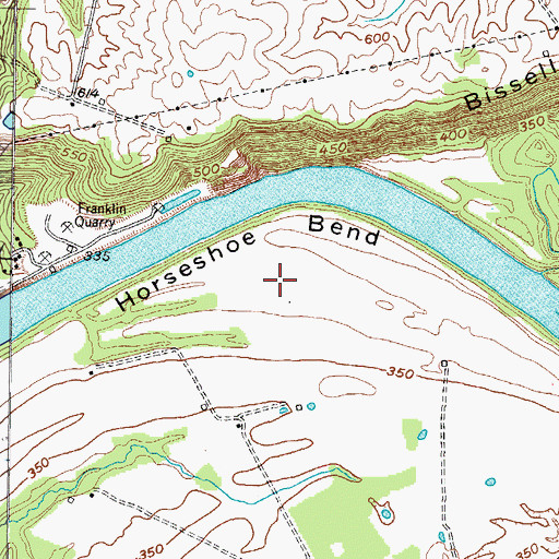 Topographic Map of Horseshoe Bend, KY