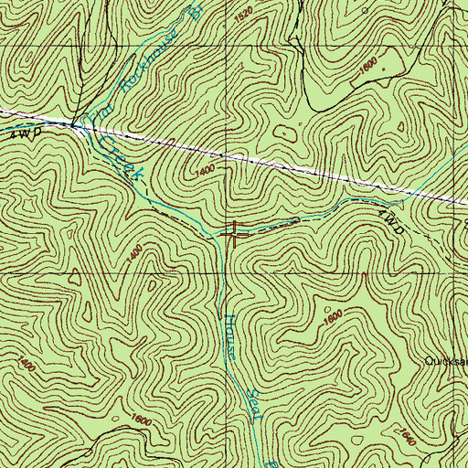 Topographic Map of House Seat Branch, KY