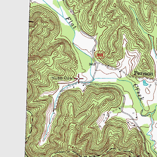 Topographic Map of Hubb Cemetery, KY