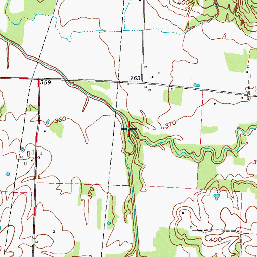 Topographic Map of Humphrey Branch, KY