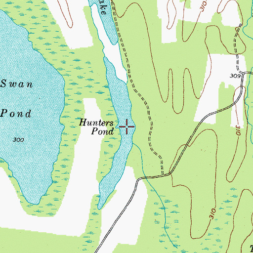 Topographic Map of Hunters Pond, KY