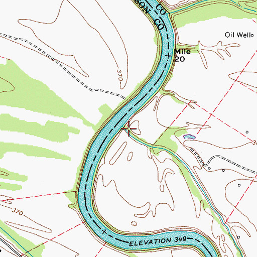 Topographic Map of Hurricane Slough, KY