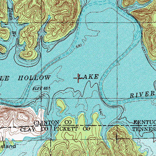 Topographic Map of Illwill Creek, KY