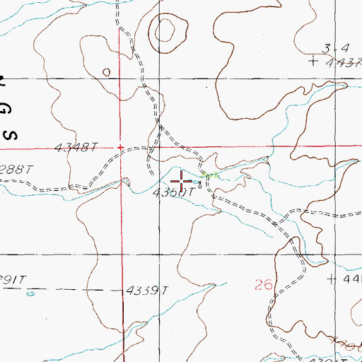 Topographic Map of Gardner Windmill, AZ