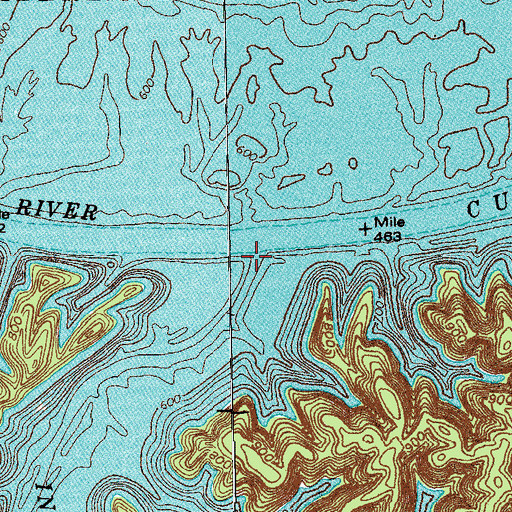 Topographic Map of Indian Creek, KY