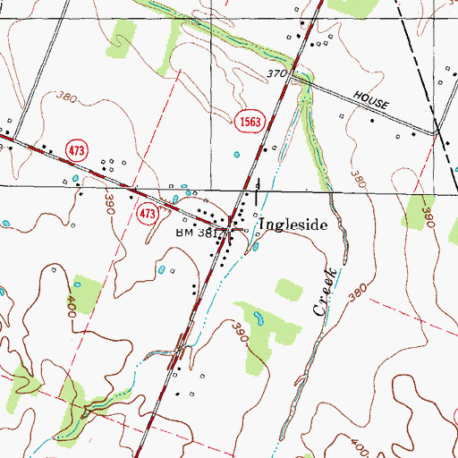 Topographic Map of Ingleside, KY