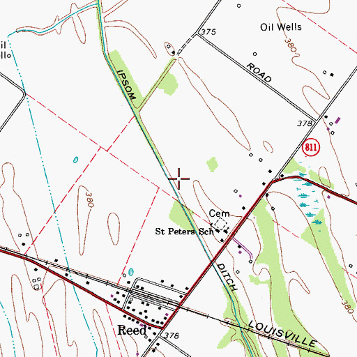 Topographic Map of Ipsom Ditch, KY